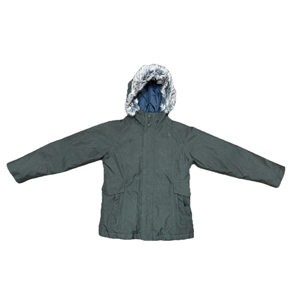 Northface Ski Jacket, Dry Vent 550 Youth Girls Size Large (14/16) Faux Fur Hood